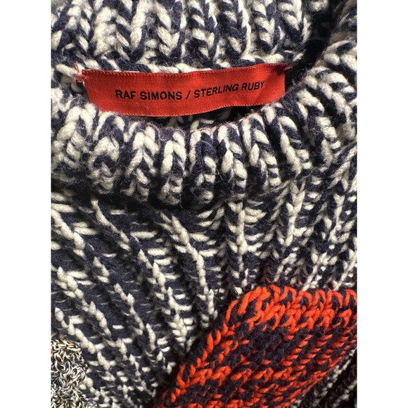 Raf Simons Sterling ruby RARE heavy knit patchwork sweater - Picture 2 of 4